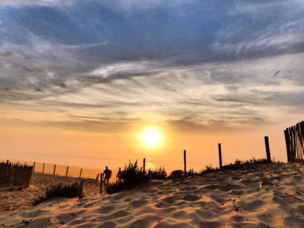 coucher soleil le porge