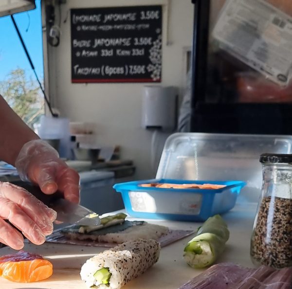 Séverine la cuisinière qui fait des makis