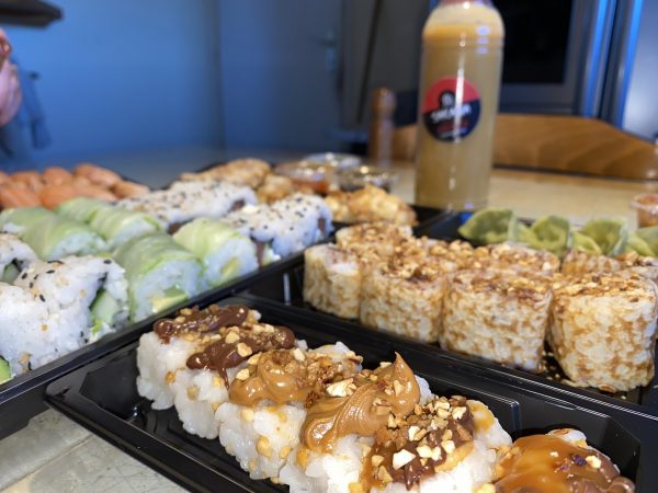 sushis sucrés au nutella
