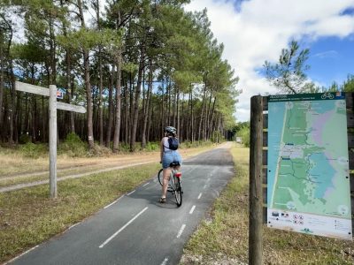 Les pistes cyclables dans le Médoc